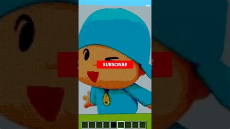 Minecraft Pocoyo Pixel Art Shorts Youtube