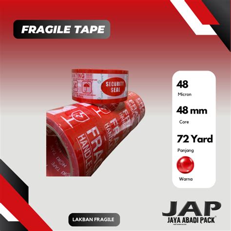 Lakban Fragile 48 Mm X 45 M Jangan Dibanting Lazada Indonesia