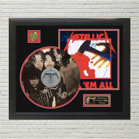 Metallica - Kill Em All Custom Etched Reproduction Signed LP Display ...