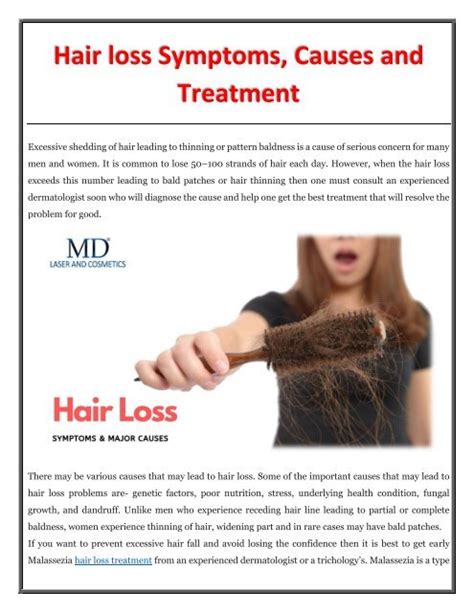 Hair Loss Symptoms Causes And Treatment By Md Laser And Cosmetics