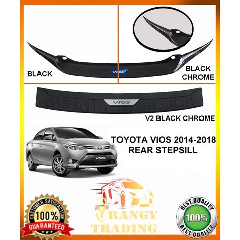 Toyota Vios To Oem Rear Stepsill Black Chrome All Black