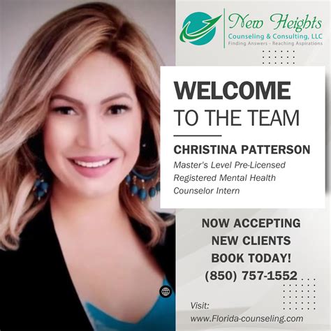 Welcome Christina Patterson To New Heights Counseling