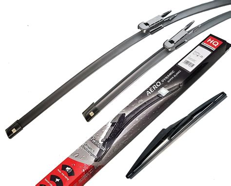 Front Rear Kit Of Aero Flat Wiper Blades Fit VOLVO XC70 I 08 2004 07