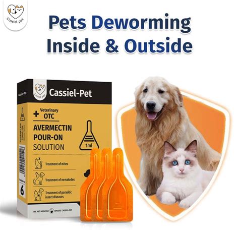 Cassiel Pet Dog And Cat Tick And Flea Killer Treatment Pour On Solution