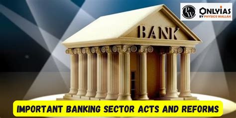 Important Banking Sector Acts And Reforms In India 2023 PWOnlyIAS