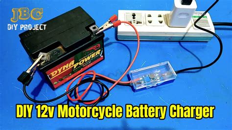 12v Battery Charger Motorcycle Battery Charger Diy Youtube