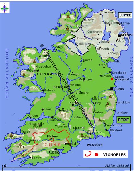 IRLANDE RÉGIONS VITICOLES Terroirs du Monde