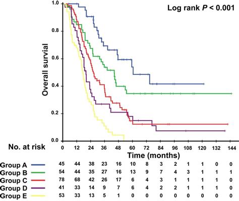 Kaplan Meier Overall Survival Curves In 271 Patients In Each Derived Download Scientific