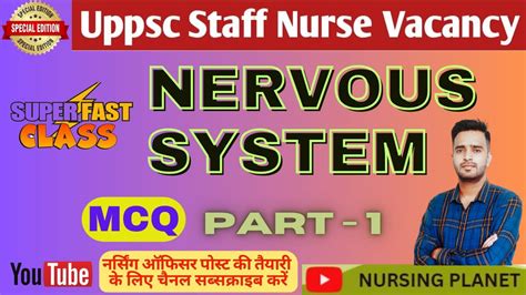 Uppsc Norcet Mcq Nervous System Neuron Uppsc Staff Nurse