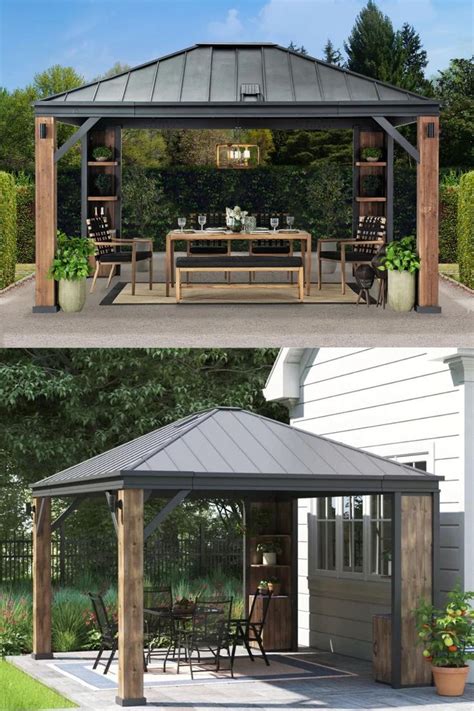 How To Choose Perfect Wood Gazebo From 4 Sunjoy Outdoor Gazebo Design