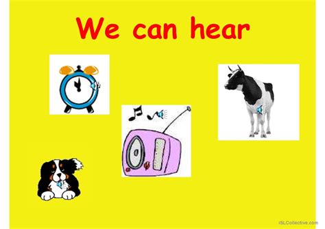 5 Senses General Readin English Esl Powerpoints