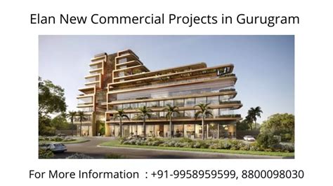 Ppt Elan New Commercial Projects In Gurgaon By M M Elan New