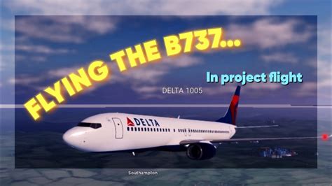 Flying The Boeing 737 In Project Flightroblox Youtube