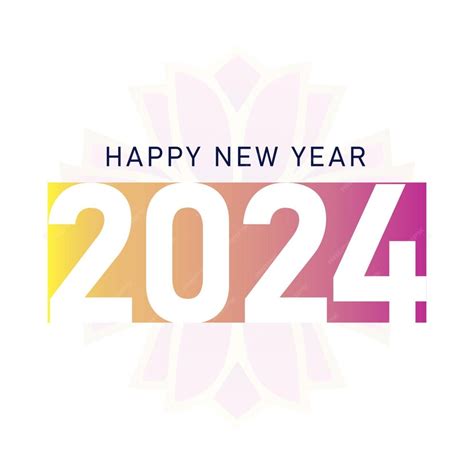 Premium Vector New Year 2024 Design Vector Happy New Year 2024 Logo