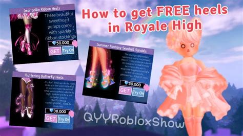 How To Get FREE Heels In Royale High Easy YouTube