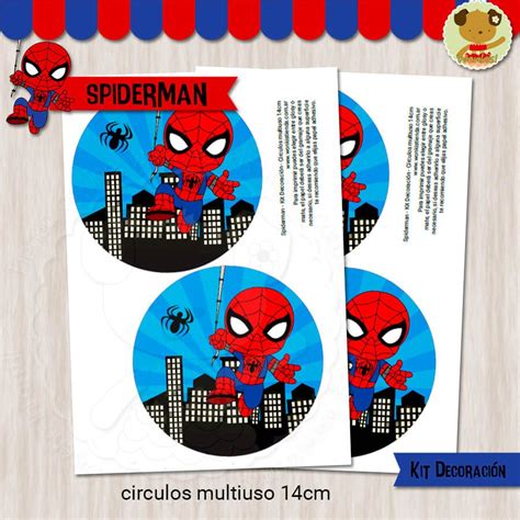 Spiderman Kit Decoracion Fiesta Imprimible Decoracion Fiesta