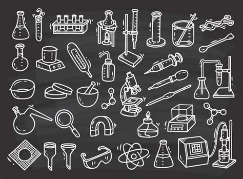 Conjunto De Cosas De Ciencia En Estilo Doodle Vector Gr Fico Vectorial