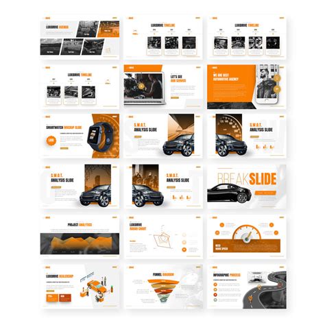 Luxidrive Automotive PowerPoint Template TemplateMonster