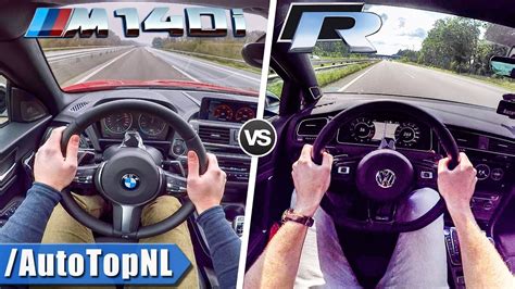 Bmw M I Vs Vw Golf R Acceleration Top Speed Pov Sound By Autotopnl