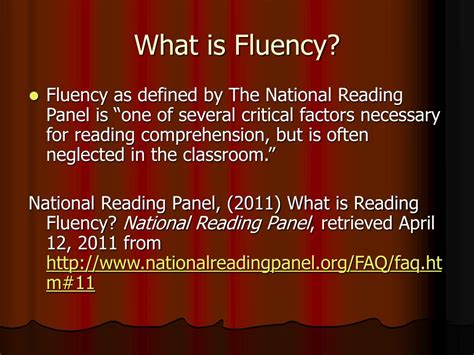 fluency workshop powerpoint    id