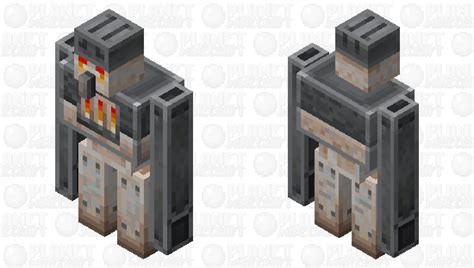 Iron Furnace Golem Minecraft Mob Skin