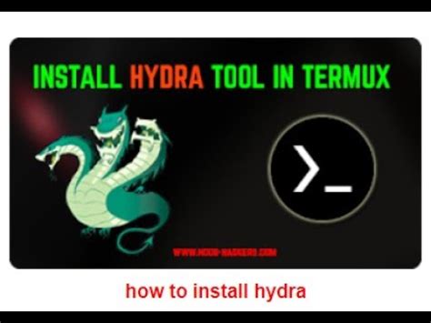 How To Install Hydra In Termux Termux Tutorials Video Youtube