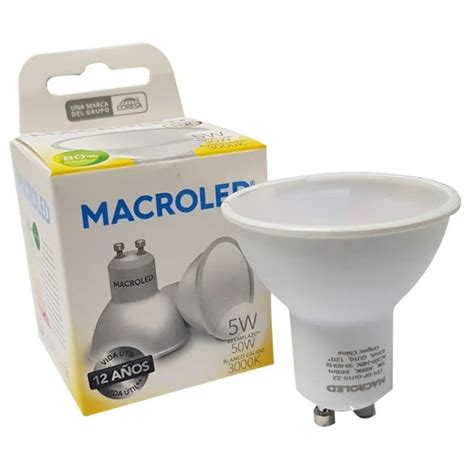 L Mpara Led Macroled Eco Dicroica Gu W K Luz Blanco C Lido