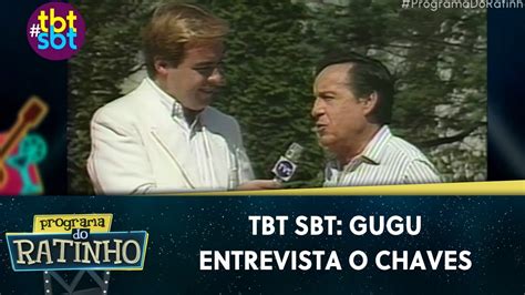 TBT SBT Gugu entrevista Roberto Bolaños o Chaves Programa do