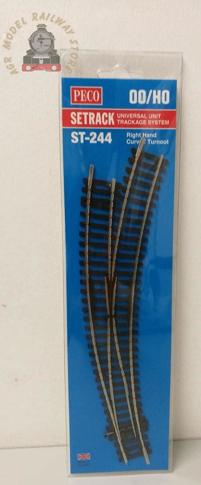 Peco St Setrack Curved Right Hand Point Oo Gauge Agr Model