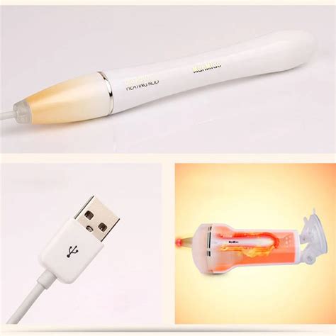 Buy Usb Charging Heating Bar For Male Aircraft Cup Sex Toys Men Masturbation