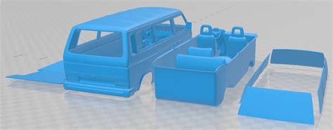 Archivo 3d Volkswagen Transporter T3 1990 Printable Van 🚗・modelo