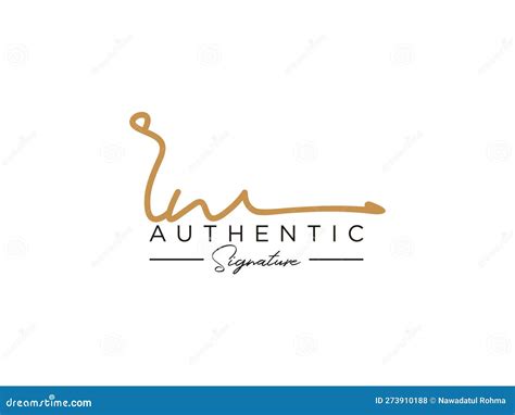 Letter Rw Signature Logo Template Vector Stock Vector Illustration Of