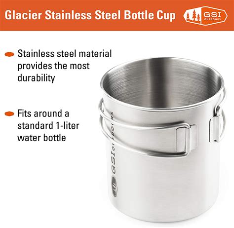 GSI Outdoors Glacier Stainless Bottle Cup Crema