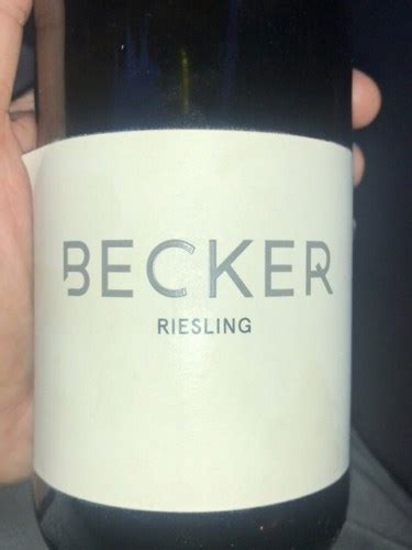 Weingut Becker Sabrina Riesling Vivino Us