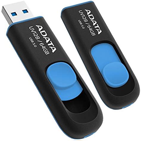 Memoria Flash Usb Adata Uv Gb Negro Azul Auv G Rbe