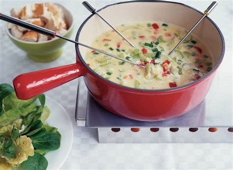 Kaasfondue Met Tuinkruiden En Rauwkost Recept Allerhande Albert