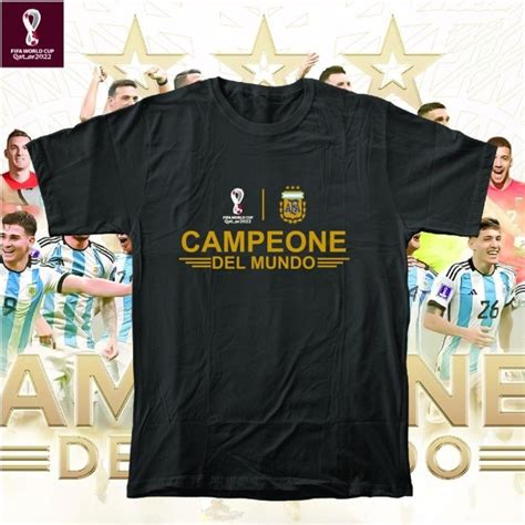 Jual Kaos T Shirt Argentina Campeone Del Mundo Kaos Argentina Juara