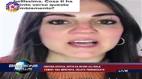 Cristina Scuccia Notte Da Incubo All Isola Famosi Era Impietrita