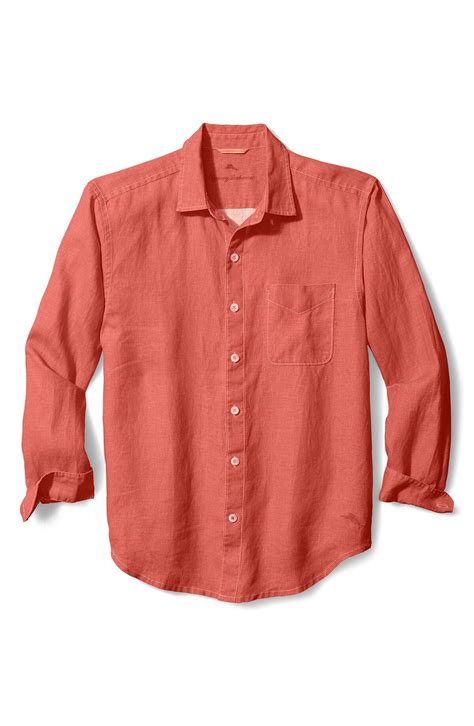 Buy Tommy Bahama Sea Glass Breezer Original Fit Linen Shirt Red At 49