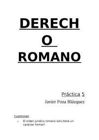 Derecho Romano Practica Ejercicios De Derecho Romano Docsity