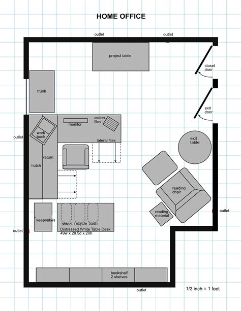 Home Office Layout Plan Office Floor Plan Ideas