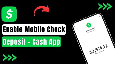 How To Enable Mobile Check Deposit On Cash App Youtube