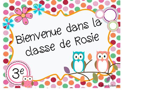 Affiches Bienvenue Dans La Classe Affiche Bienvenue Classe Affiche De Porte