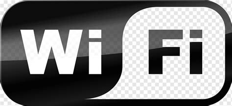 Logotipo De Wi Fi Rectangular En Blanco Y Negro Enrutador Inal Mbrico