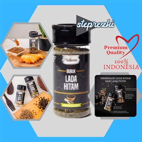 Jual Bubuk Lada Hitam Bumbu Dapur Bubuk Penyedap Rasa Non Msg Rempah