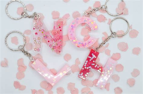 Lettres De Porte Cl S En R Sine Rose Poxy Rose Chiffres Etsy France