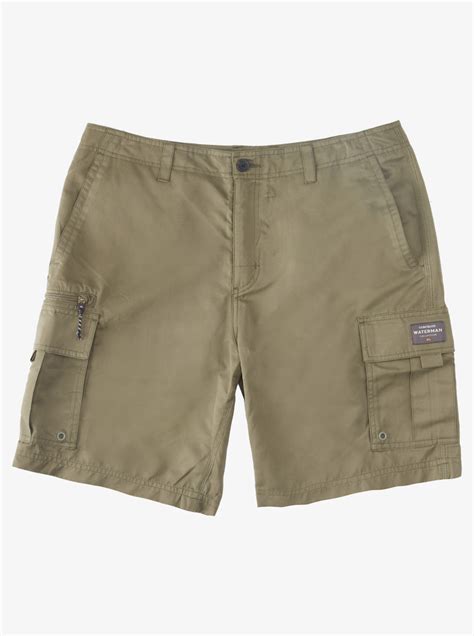 Waterman Maldive Atoll Cargo 20 Shorts Black Quiksilver