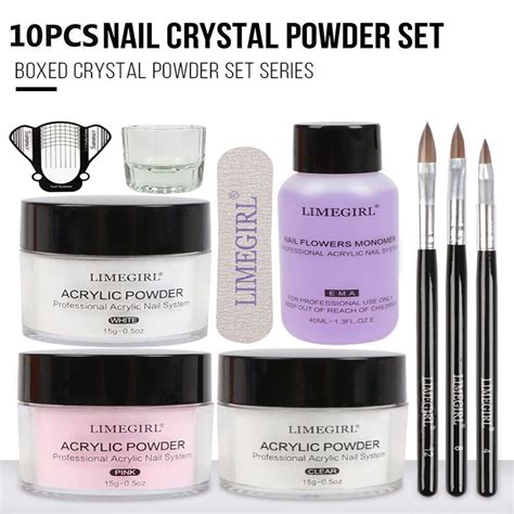 Pc Set Nail Acrylic Powder And Liquid Monomer Kit Nail Extension