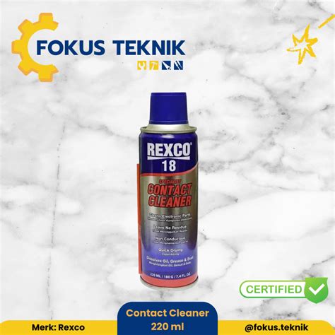 Jual Rexco 18 Pembersih Komponen Elektronik Contact Cleaner 220 ML