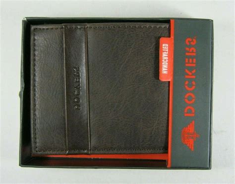 Dockers Mens Handcrafted Bifold Wallet 31DP220022 Brown